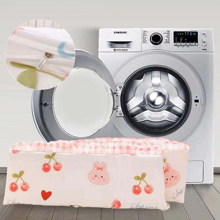 Linge de lit bebe - DouxSommeil™ - Cerises & Lapins - Bébé Doux Calin