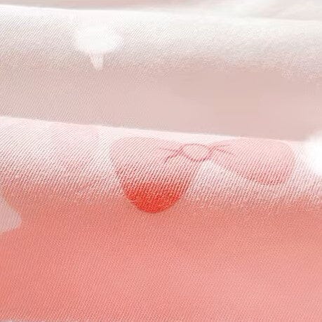 Linge de lit bebe - DouxSommeil™ - Cerises & Lapins - Bébé Doux Calin