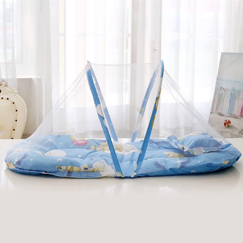 Moustiquaire Lit Bébé - SleepNest™ - Bleu - Bébé Doux Calin