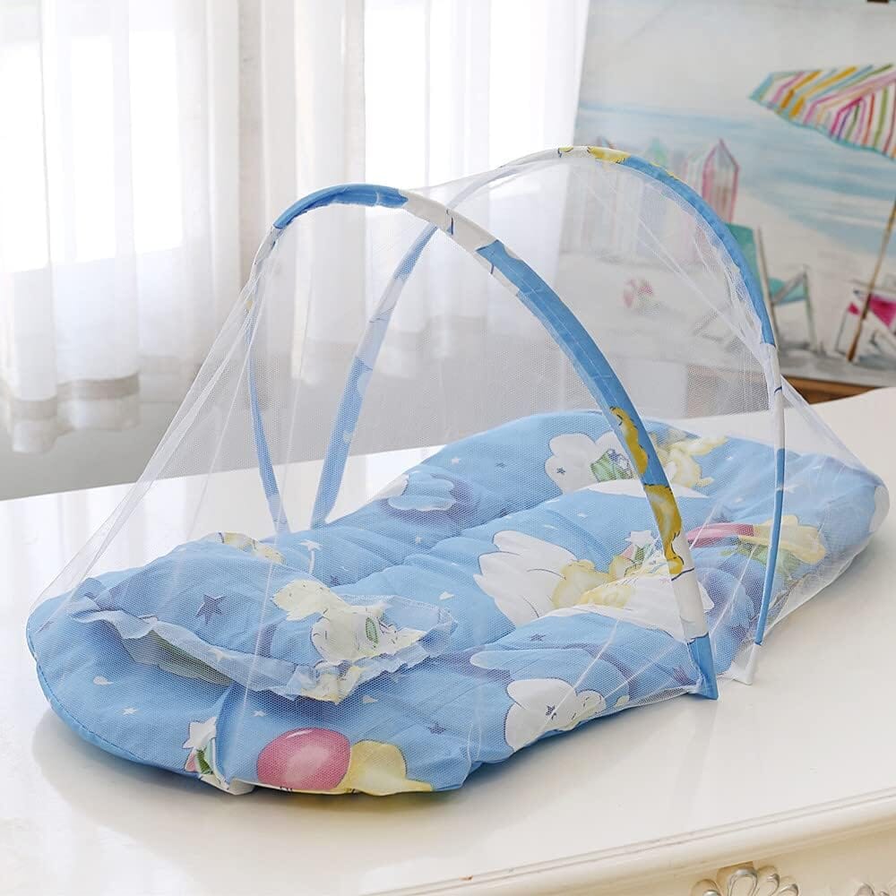 Moustiquaire Lit Bébé - SleepNest™ - Bleu - Bébé Doux Calin